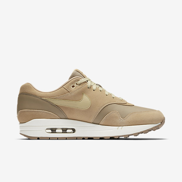 Nike air max 1 leather premium khaki team gold e amp; mushroom hotsell